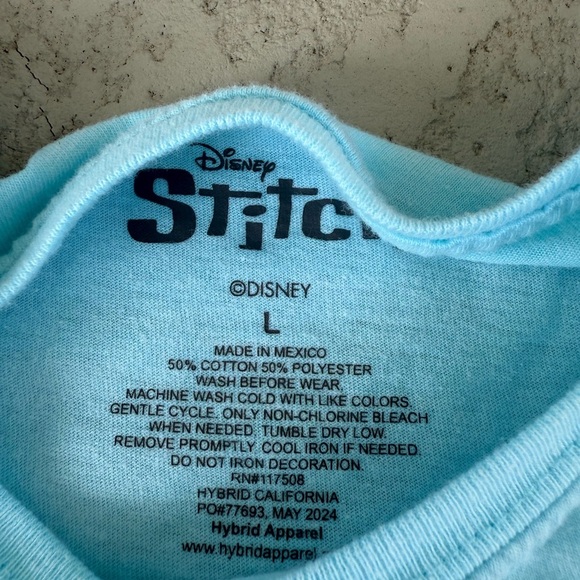 Disney Stitch Tee girls size large - Picture 2 of 2